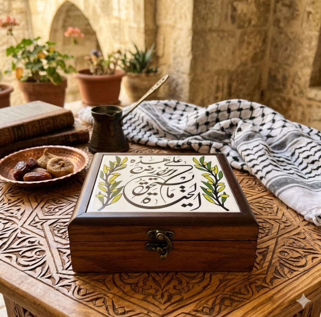صندوق خشبي صنع يدوي